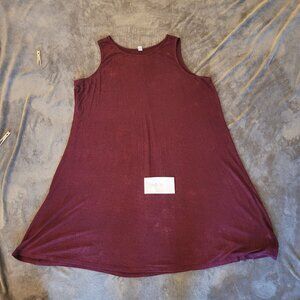 Women's Plus Size Sleeveless Swing Dress